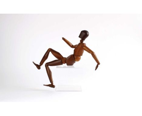 French Carved Artist's Lay Figure Early 20th century, poseable with jointed limbs, unmarked.49.5cm longThe right hand has bee