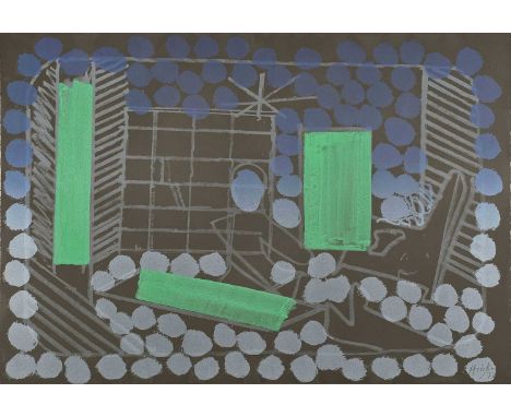 Howard Hodgkin (British 1923-2017) "Julien and Alexis"  Signed, dated '77 and numbered 26/30 in pencil, with artist's blind s