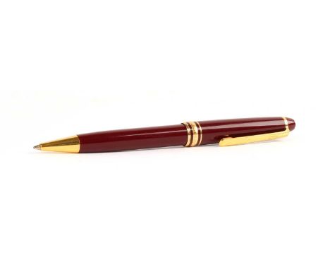 Montblanc, Switzerland "Meisterstuck" Pencil Burgundy barrel, no case.Some light scratches and generalised wear, not tested.