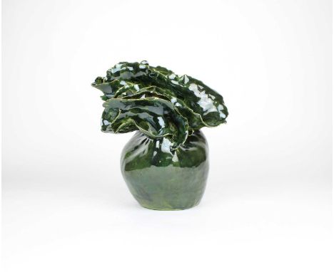 Ana Silva (Guatemala 1982-) Organic Vessel, From the Series "Aj III" ("Reedbed" in Q`eqchí)  Hand-thrown stoneware, mottled s