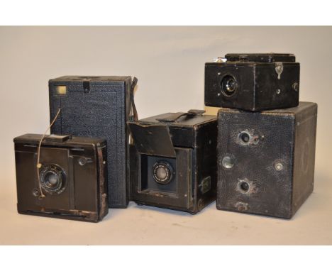 Reflex and Box Cameras, models include, Auto Graflex with Dallmeyer wide angle 5 1/2'' f/6.5 lens, Butchers Reflex Carbine wi