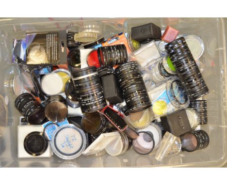 A Tray of Filters, Hoya, Vivitar, Green. L and other examples