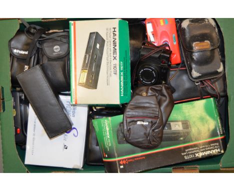 A Tray of Compact Cameras, 35mm, 110 and APS-C examples, manufacturers include Nikon, Canon, Konica and more, some examples i