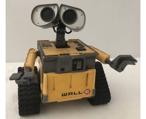 A Wall.E robot toy by Disney/Pixar Thinkway Toys.  Total height approx. 19cm.