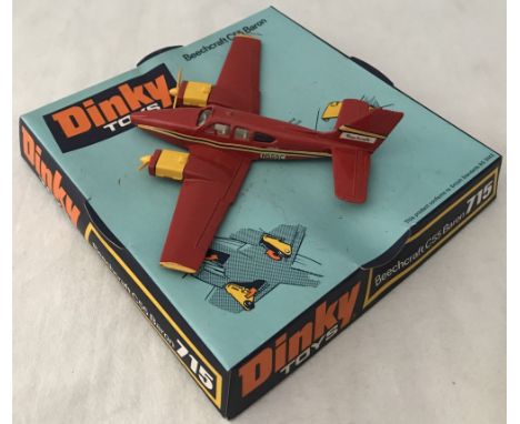 Boxed Dinky 715 Beechcraft C55 Baron light aircraft.  
