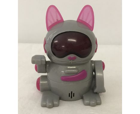 A 2001 TM & Tiger Electronics McDonalds Robot pink and grey Cat toy.  