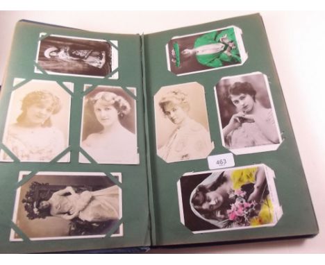 An old postcard album circa 1900