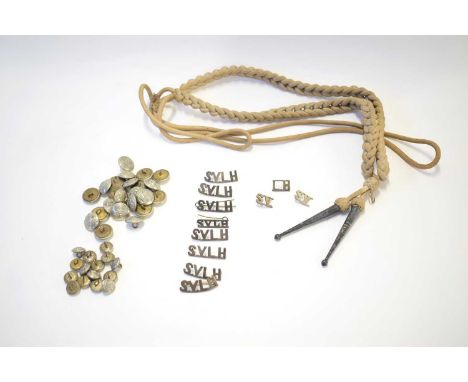 Quantity of Victorian and Edwardian Suma Valley light Horse metal shoulder titles (varying dates and conditions A/F) and butt