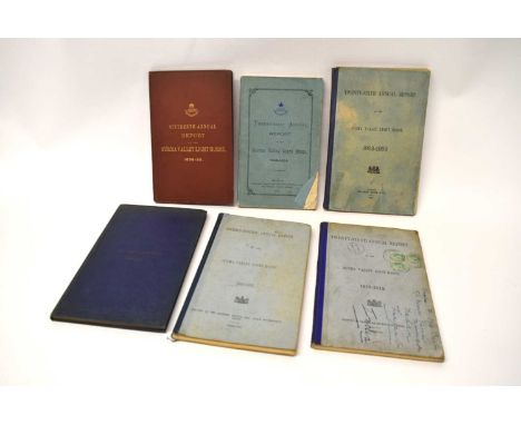 Quantity of 6x Victorian and Edwardian books / annual reports of the Surma Valley Light Horse, to include the 16th annual rep