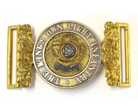 Victorian Kings own light infantry officer’s waist belt clasp