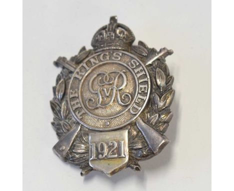GRV 1921 Kings shield competition silver award. Awarded and inscribed “1st Cadet Chatham Coy Royal Marine Light Infantry. Ser