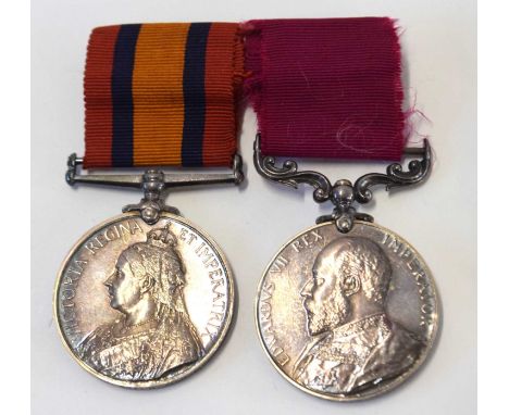 Boer war, First World War family medal group, comprising of Queen south Africa medal and EDVII long service good conduct meda