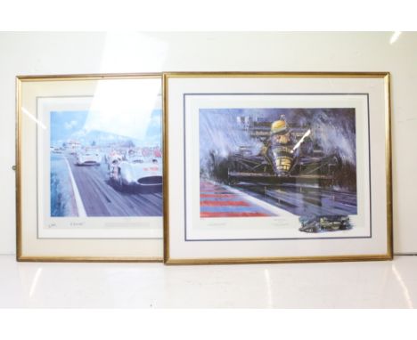 Nicholas Watts (b. 1947), First Among Equals, Ayrton Senna, limited edition print number 8/850, signed in pencil lower left b