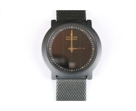 Junghans  Mega Solar Ceramic Black Gents Watch 
