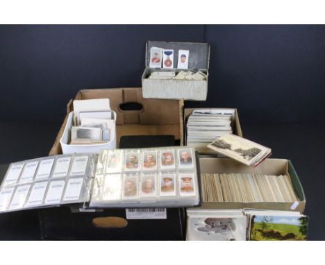 Collection of postcards mostly dating from the early 20th century to include mostly topographical scenes and greeting cards, 