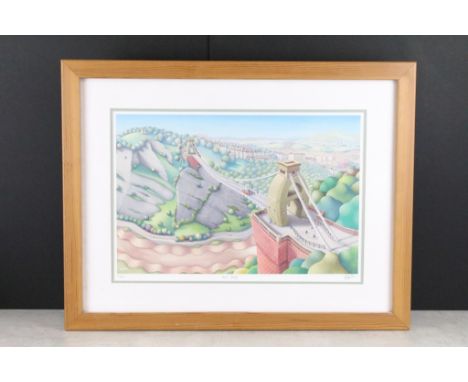 Richard Forster, Avon Gorge, Bristol, limited edition print, signed lower right and numbered lower left 112/850, 30 x 43.5cm,