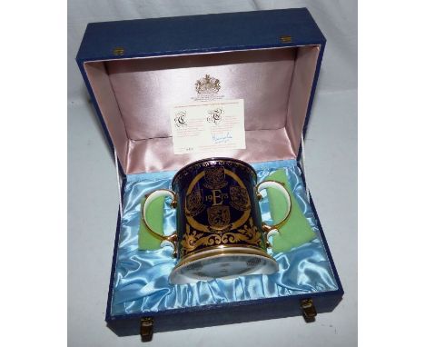 A limited edition Spode European Community cup with numbered certificate, no 481/500 and in original box