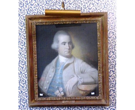 18th Century English School. Half-length portrait of Johnson Atkinson Busfield (1739-1817), senior magistrate of Myrtle Grove