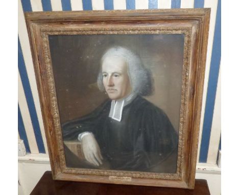 18th Century English School. Half-length portrait of the Rev. Christopher Atkinson (1713-1774), vicar of Thorp Arch and fathe