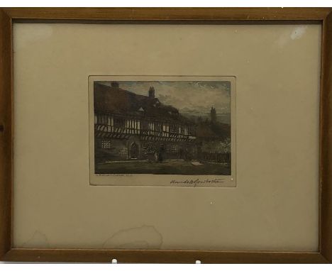 *****RE-OFFER £20 - £30*******&nbsp;


Claude Hamilton Rowbotham (British, 1864-1949) An Aquatint of St. Williams College Yor