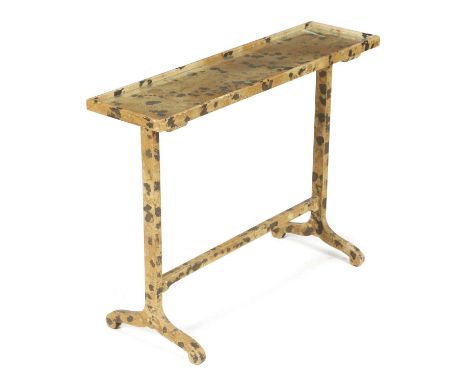 A PAINTED FAUX TORTOISESHELL OCCASIONAL TABLEPOSSIBLY BY COLEFAX & FOWLER, SECOND HALF 20TH CENTURYthe rectangular top inset 