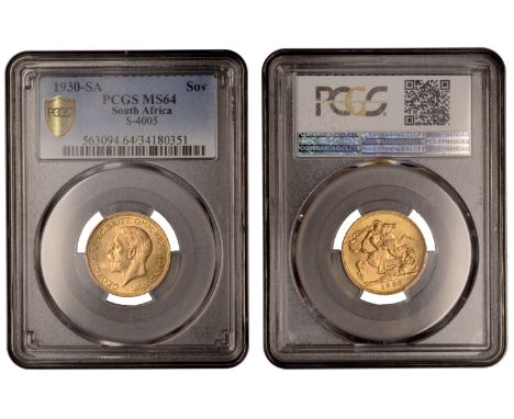 George V (1910-1936), Sovereign, 1930sa, Pretoria (Hill 294; Bull 1927; cf. Bentley 929; S 4005). Light bagmarks, otherwise p