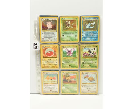 COLLECTION OF POKEMON JUNGLE, FOSSIL AND TEAM ROCKET CARDS, includes 32 of 64 Jungle cards (including 3 holos), 35 of 62 Foss