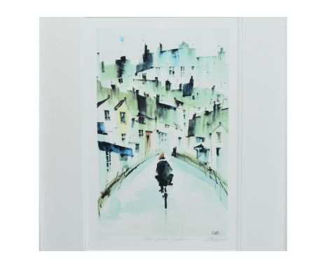 Sue Howells (b.1948) limited edition print, 'The Lone Rider', no. 90/225, signed, titled and numbered in pencil to margin, 30