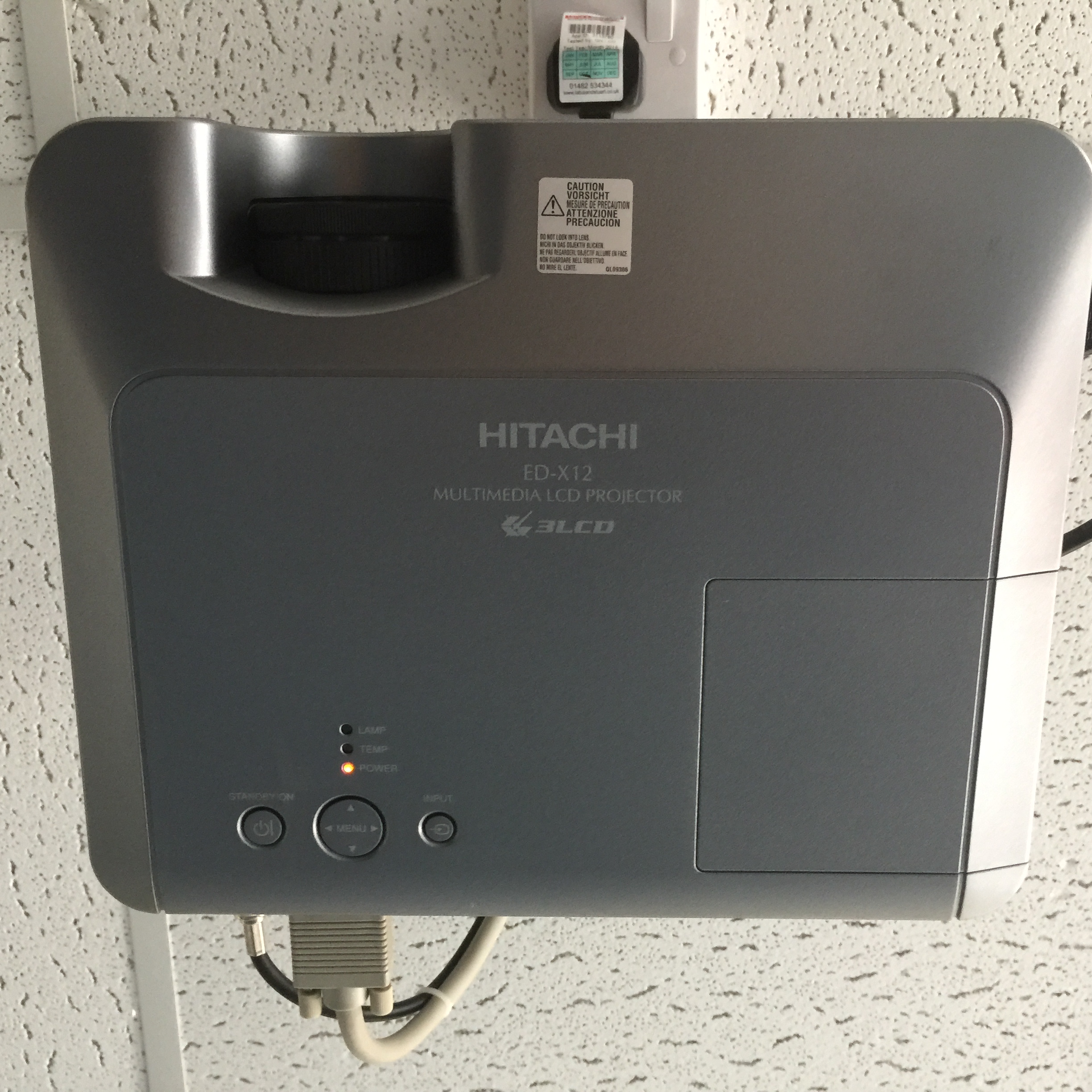 Make Hitachi EDX12 Multimedia LCD Overhead Projector 3LCD, includes