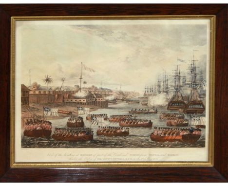 LIEUT JOSEPH MOORE, ENGRAVED BY H PYALL AND C HUNT, 'Views Taken at or Near Rangoon'eight hand coloured aquatints, Kingsbury 