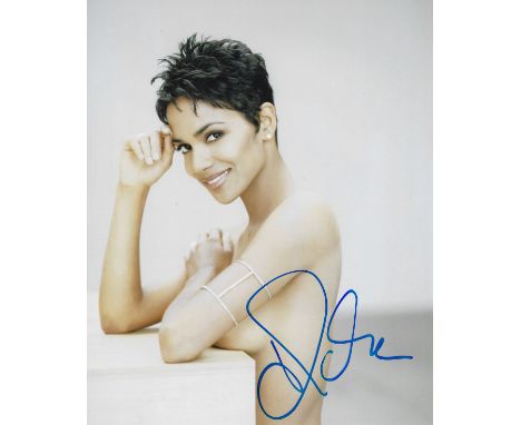 Actor, Halle Berry signed 10x8 colour glamour photograph. Berry: August 14, 1966) is an American actress. She began her caree