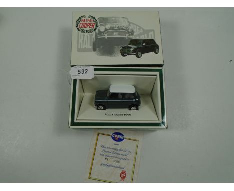 CORGI MINI COOPER BOXED WITH CERTIFICATE