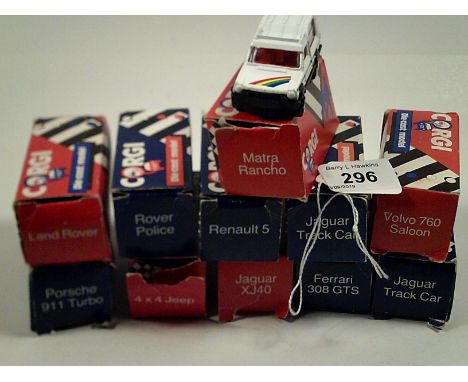 11 CORGI MODEL VEHICLES BOXED