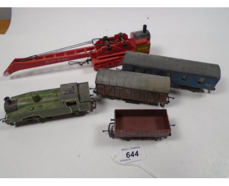 COLLECTION OF 5 LIMA MODEL LOCOMOTIVES, WAGONS ETC