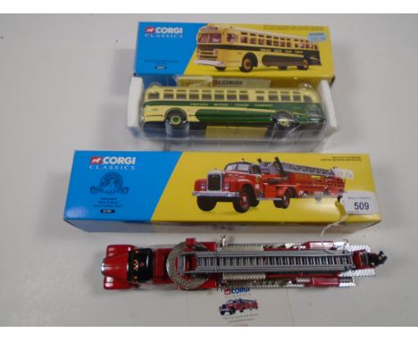 2 CORGI CLASSICS VEHICLES 54010 AND 52701 BOTH BOXED WITH CERTIFICATES