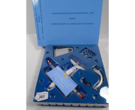 CORGI AVIATION ARCHIVE MODEL PLANE AA30509 COLLECTORS CLUB 226 OF 1000 BOXED FROM A PRIVATE COLLECTION