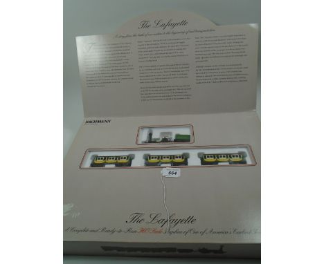 BACHMANN MODEL 00628 THE LAFAYETTE ELECTRIC TRAIN SET BOXED