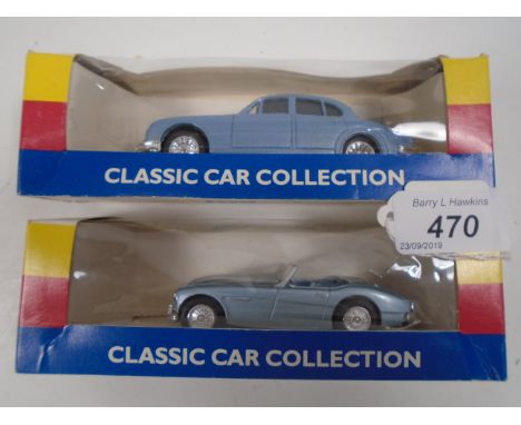 2 CORGI ICI AUTOCOLOUR CLASSIC CAR COLLECTION MODELS BOXED