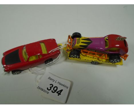 CORGI ROCKETS VOLVO, TRAILER AND TODD SWEENEY STOCK CAR SET