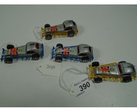4 CORGI JUNIORS WHIZZ WHEELS SUPER STOCK CARS
