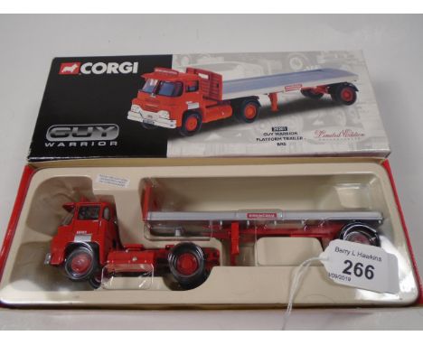 CORGI GUY WARRIOR PLATFORM TRAILER BRS 29201 BOXED WITH CERTIFICATE