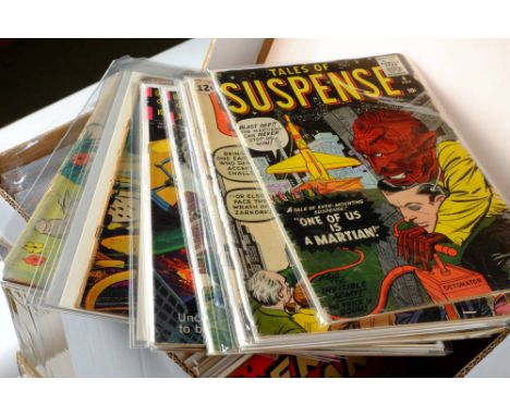 Comics. Approximately 100 comics from the Golden and Silver Ages in mixed but mostly very good condition,   including Tales o