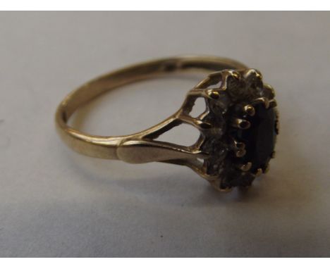 Gold cluster ring, size N