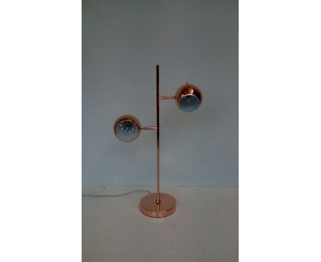 Unusual copper effect lamp 