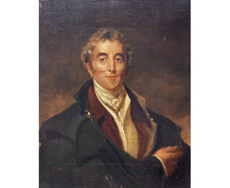 After Thomas Lawrence (British 1769-1830): Portrait of 'Arthur Wellesley - 1st Duke of Wellington', 19th century oil on canva