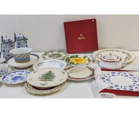 Mixed ceramics to include a pair of German steins, a Limoges porcelain bowl, a Royal Worcester pedestal dish, mixed blue and 