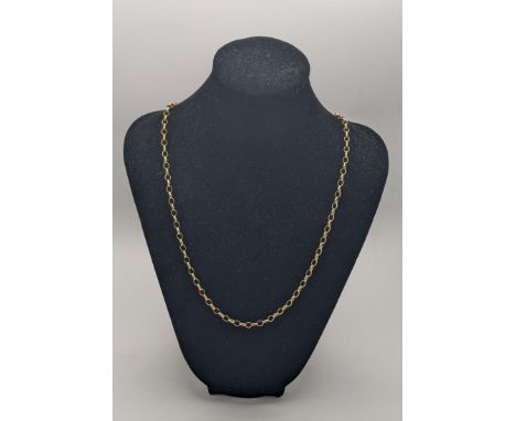 a 9ct gold chain necklace having large links 10.2gLocation: 