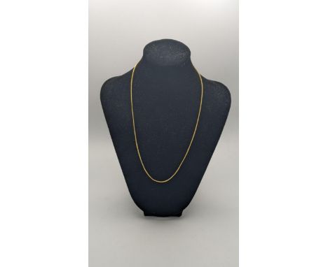 A 18ct gold chain necklace 50cmL 2.8gLocation: 