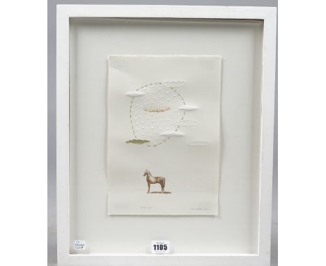Sarah Hamekam, Reading Signs, a print, signed and dated 2011 in pencil, 27cm x 20cm. 