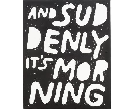 Stefan Marx (Schwalmstadt 1979). „AND SUDDENLY IT'S MORNING“. 2015Acryl auf Leinwand. 200&nbsp;×&nbsp;160&nbsp;cm (78&nbsp;¾&